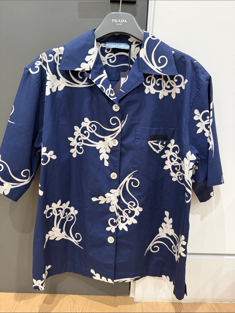 Prada Short-Sleeve Shirt Size 36